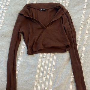 Zara brown longsleeve